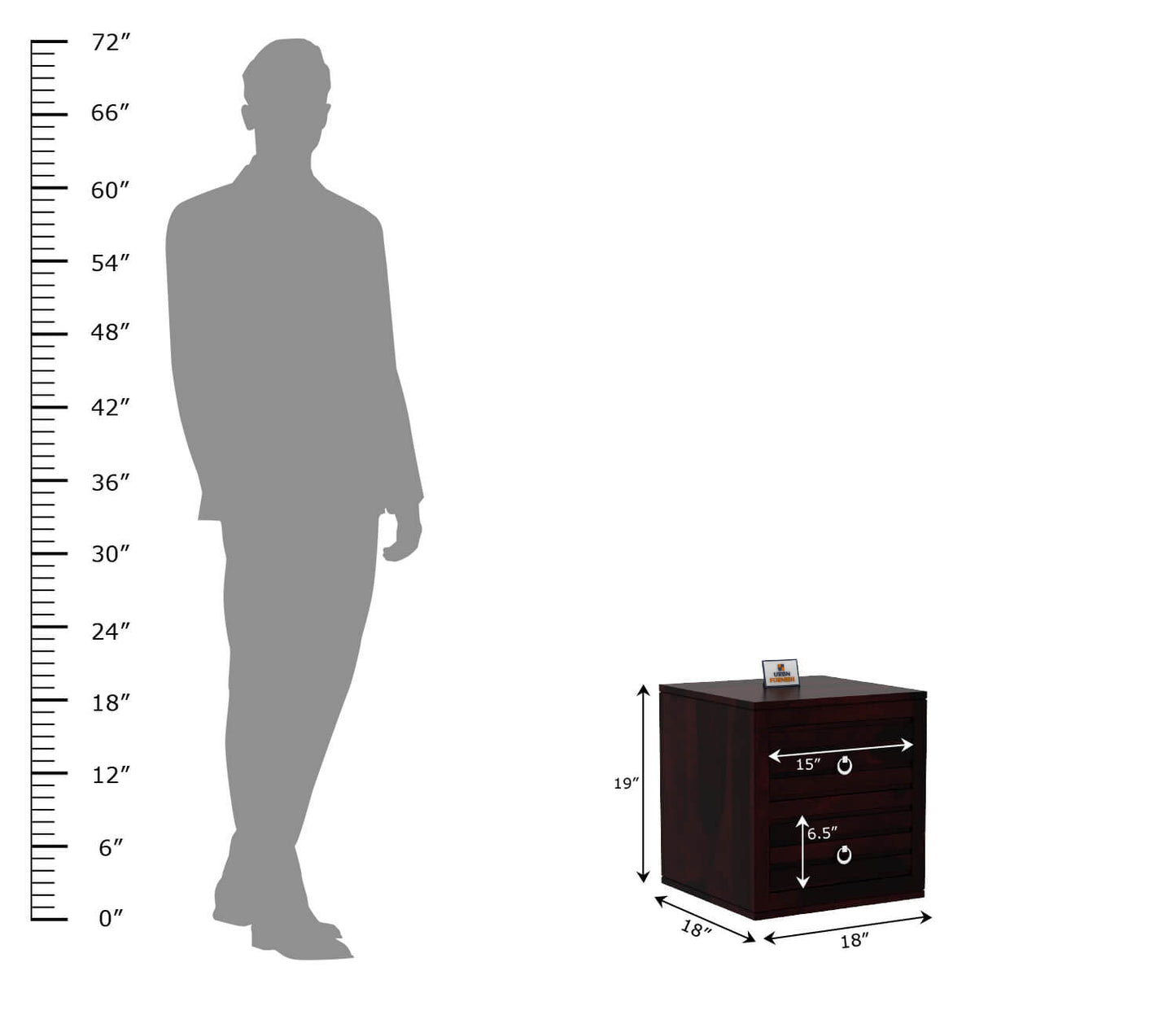 Effete Bedside Table - Urbnfurnish