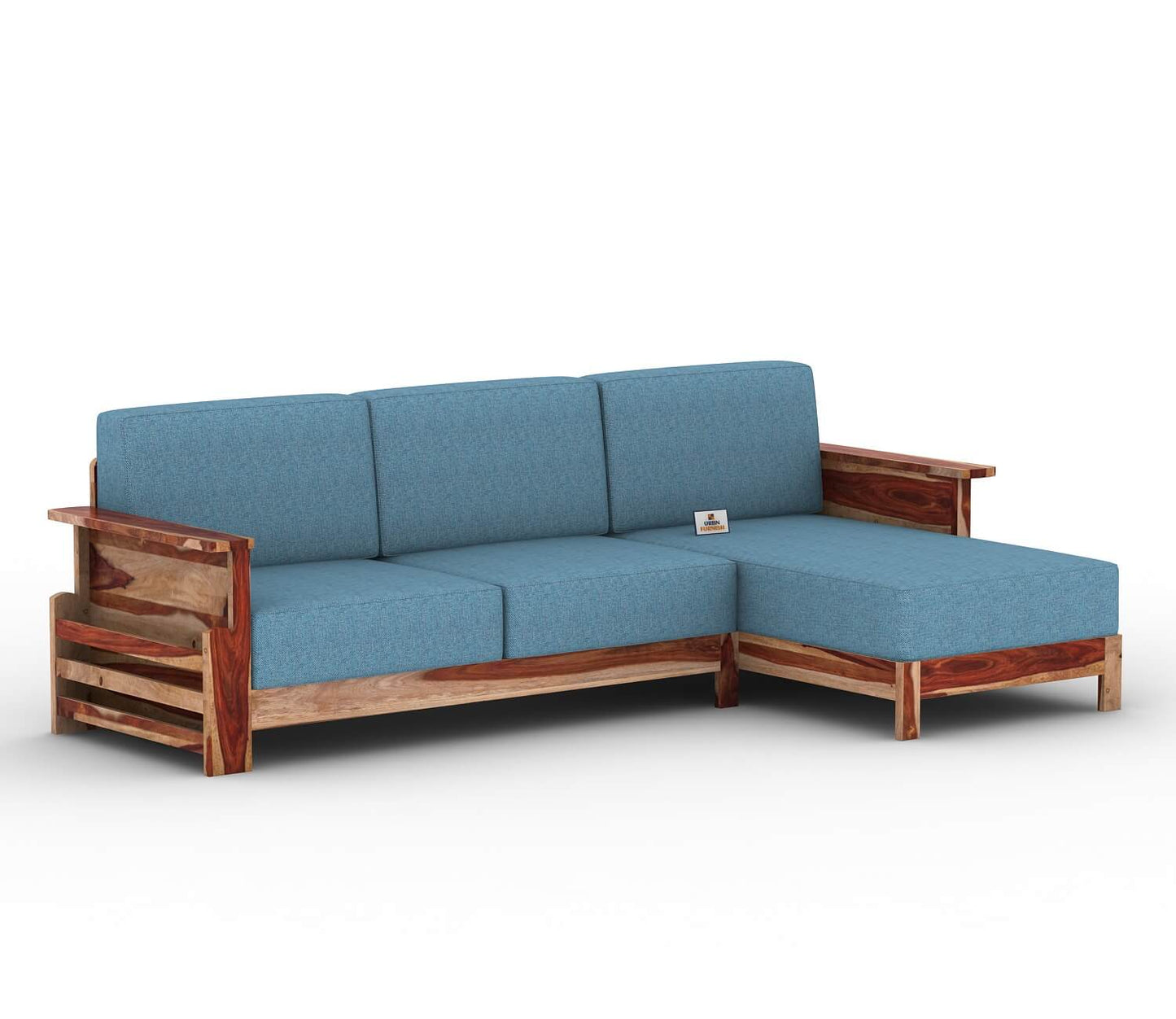 Colosseo L Shape Right Aligned Wooden Sofa - Urbnfurnish