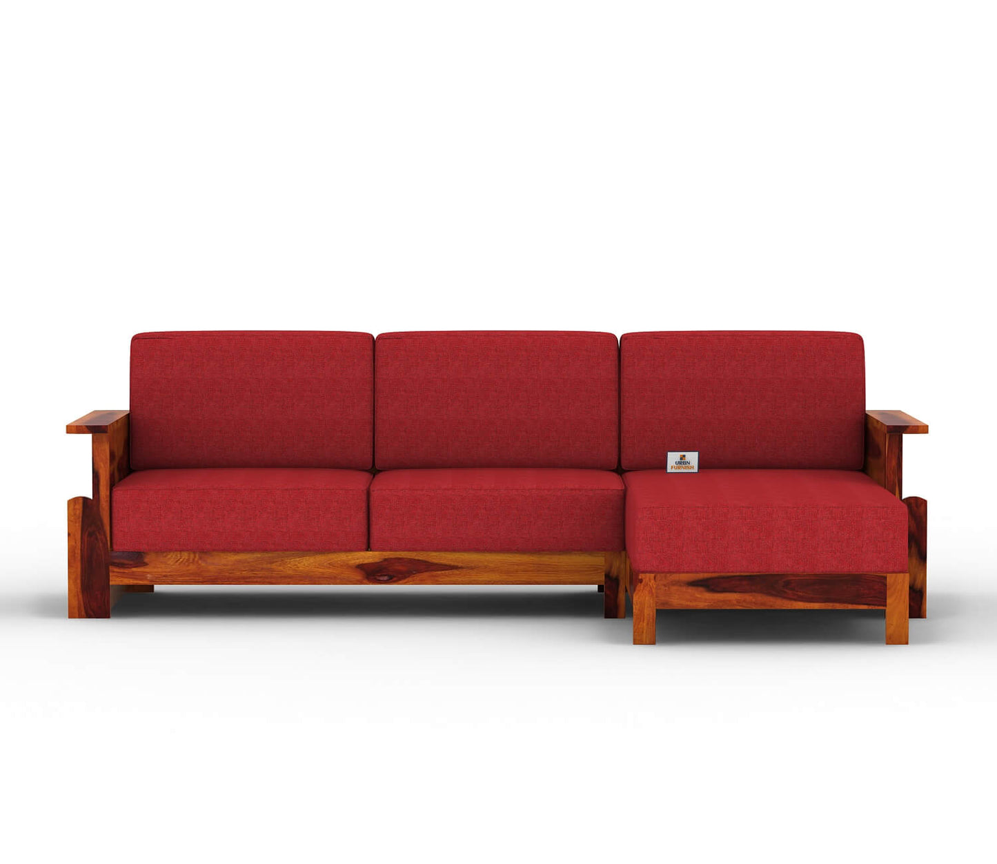 Colosseo L Shape Right Aligned Wooden Sofa - Urbnfurnish