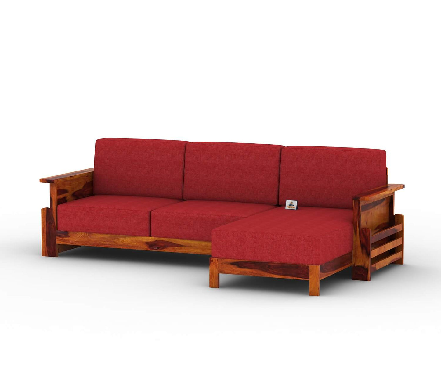 Colosseo L Shape Right Aligned Wooden Sofa - Urbnfurnish