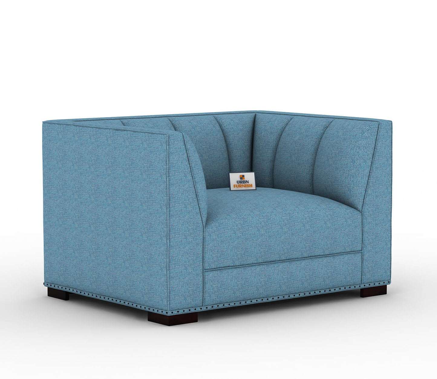 Belrose Fabric 1 Seater Sofa - Urbnfurnish