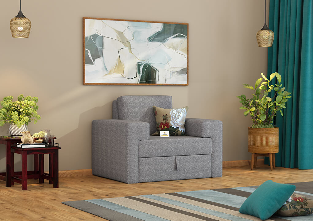 Mangata Fabric 1 Seater Sofa - Urbnfurnish