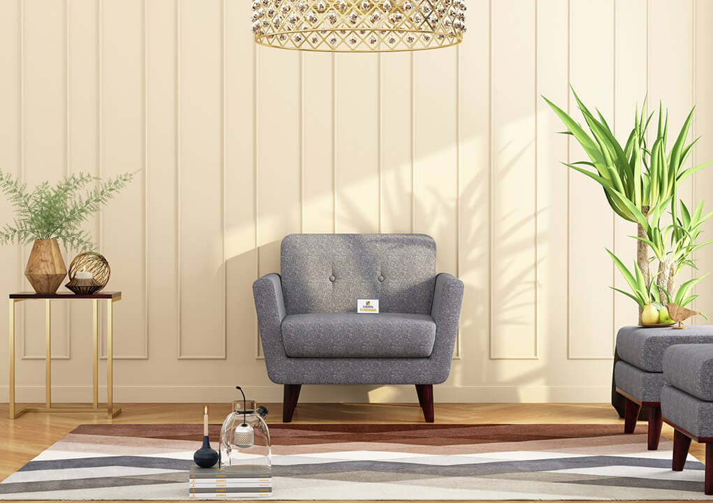Tivoli Fabric 1 Seater Sofa - Urbnfurnish