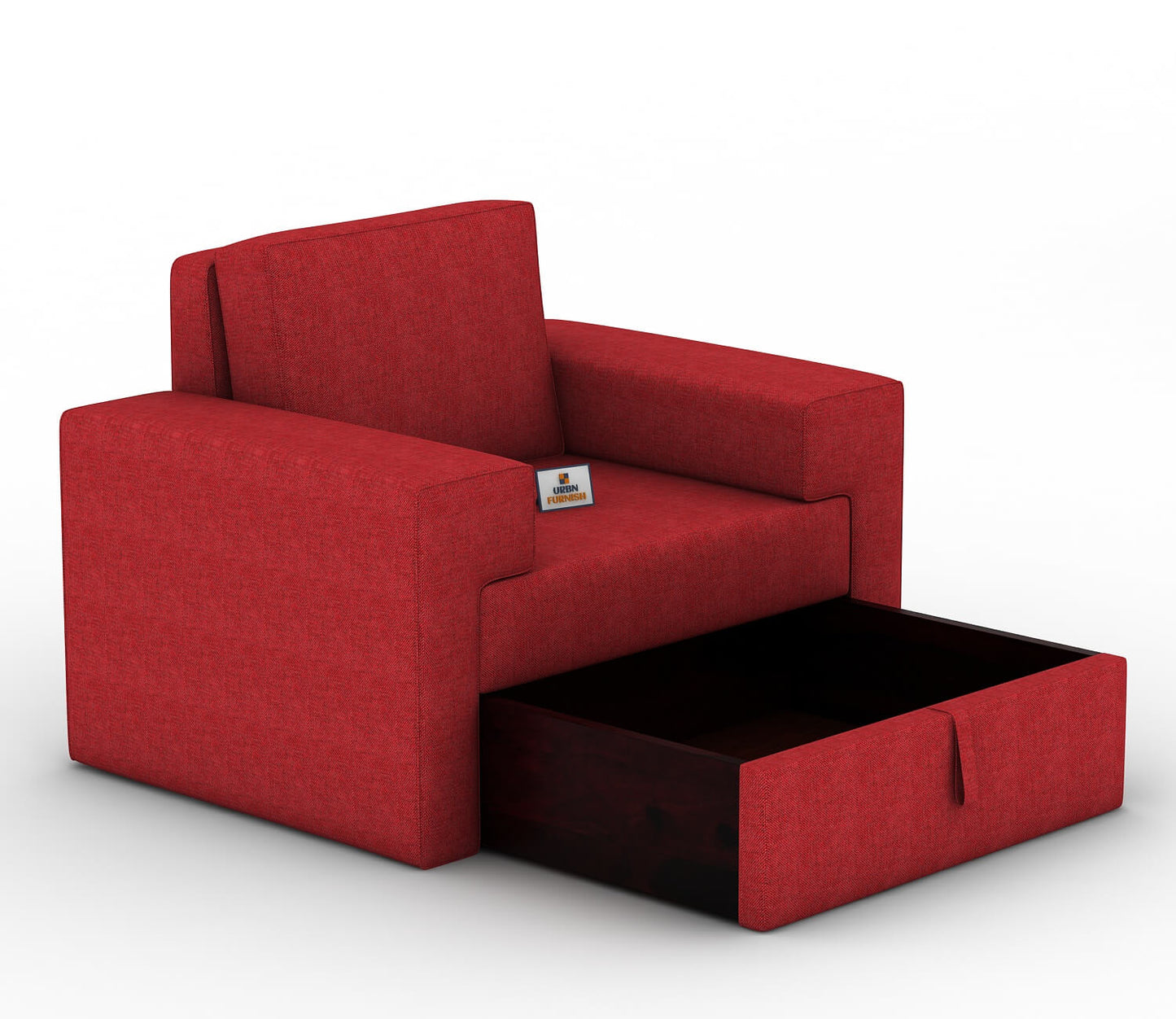 Mangata Fabric 1 Seater Sofa - Urbnfurnish