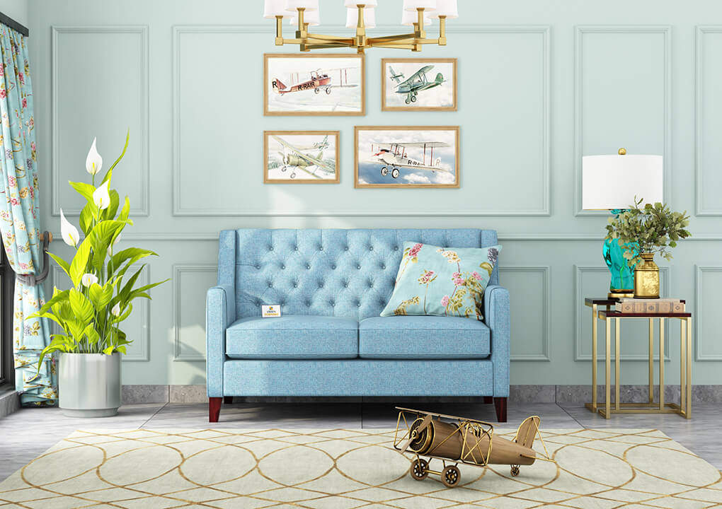 Dakota Fabric 2 Seater Sofa - Urbnfurnish