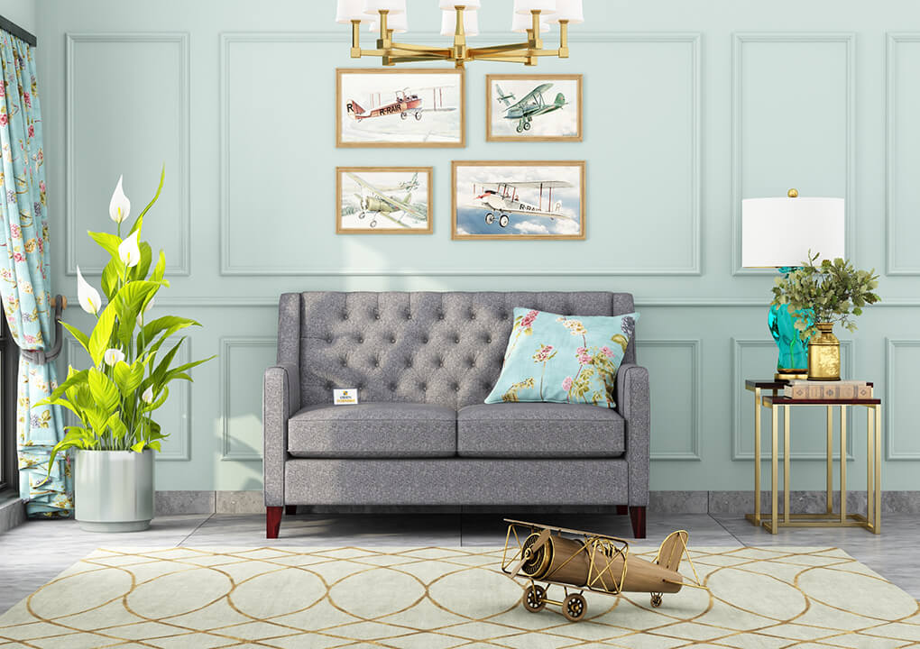Dakota Fabric 2 Seater Sofa - Urbnfurnish