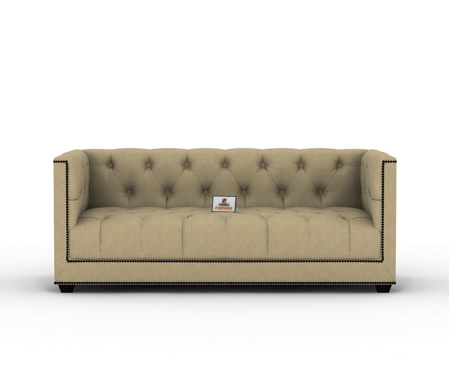 Ollie Fabric 2 Seater Sofa - Urbnfurnish