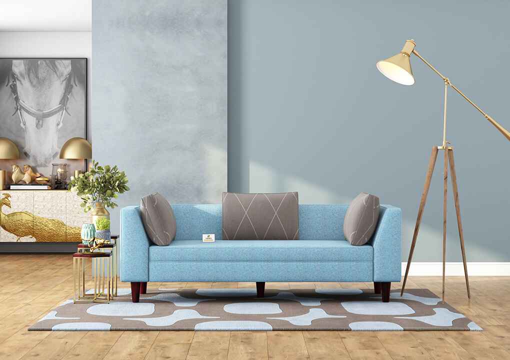 Forelsket Fabric 3 Seater Sofa - Urbnfurnish