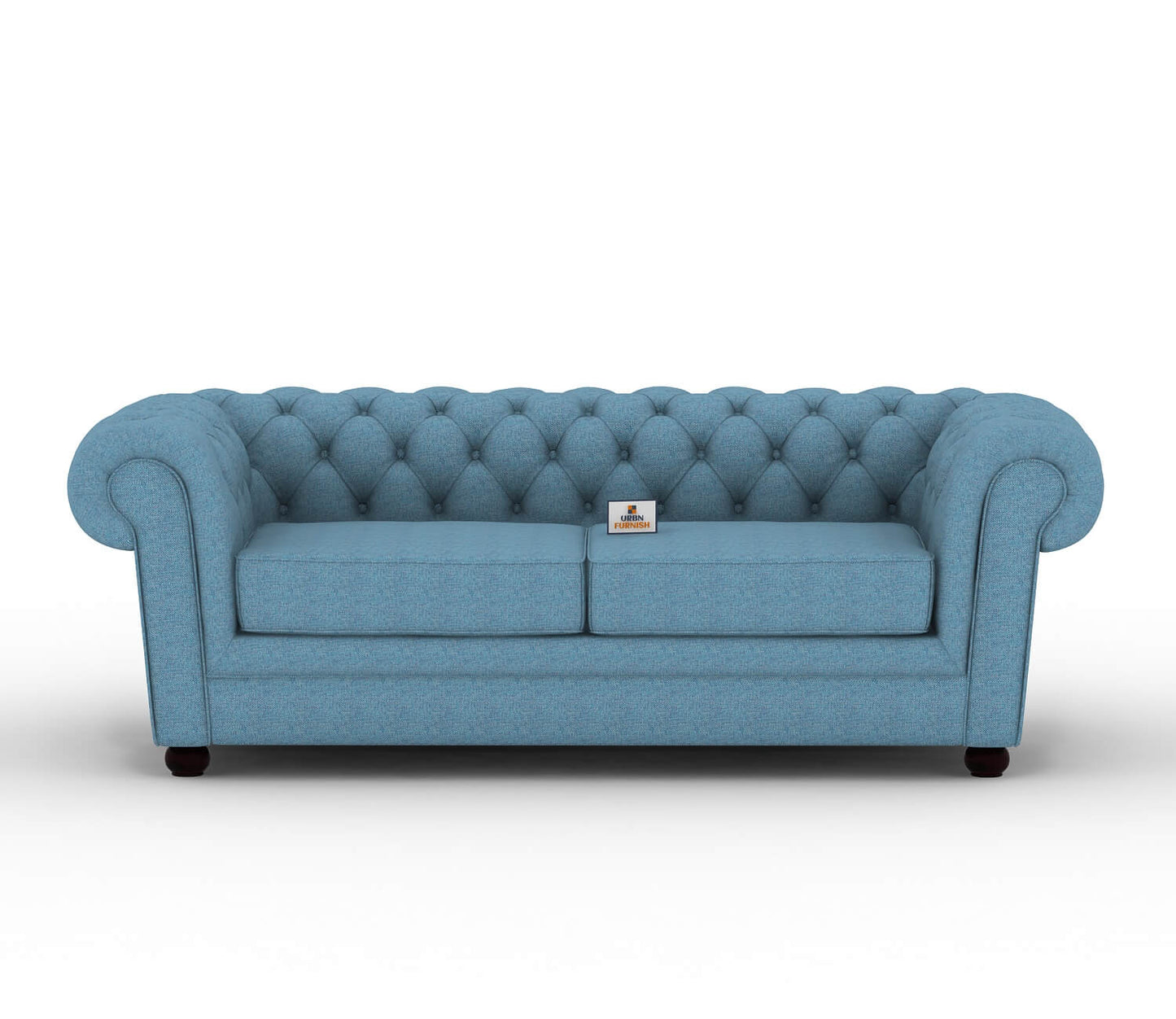 Eva Fabric 3 Seater Sofa - Urbnfurnish
