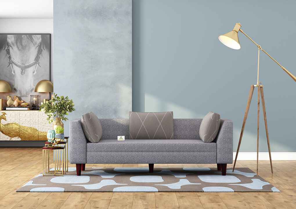 Forelsket Fabric 3 Seater Sofa - Urbnfurnish