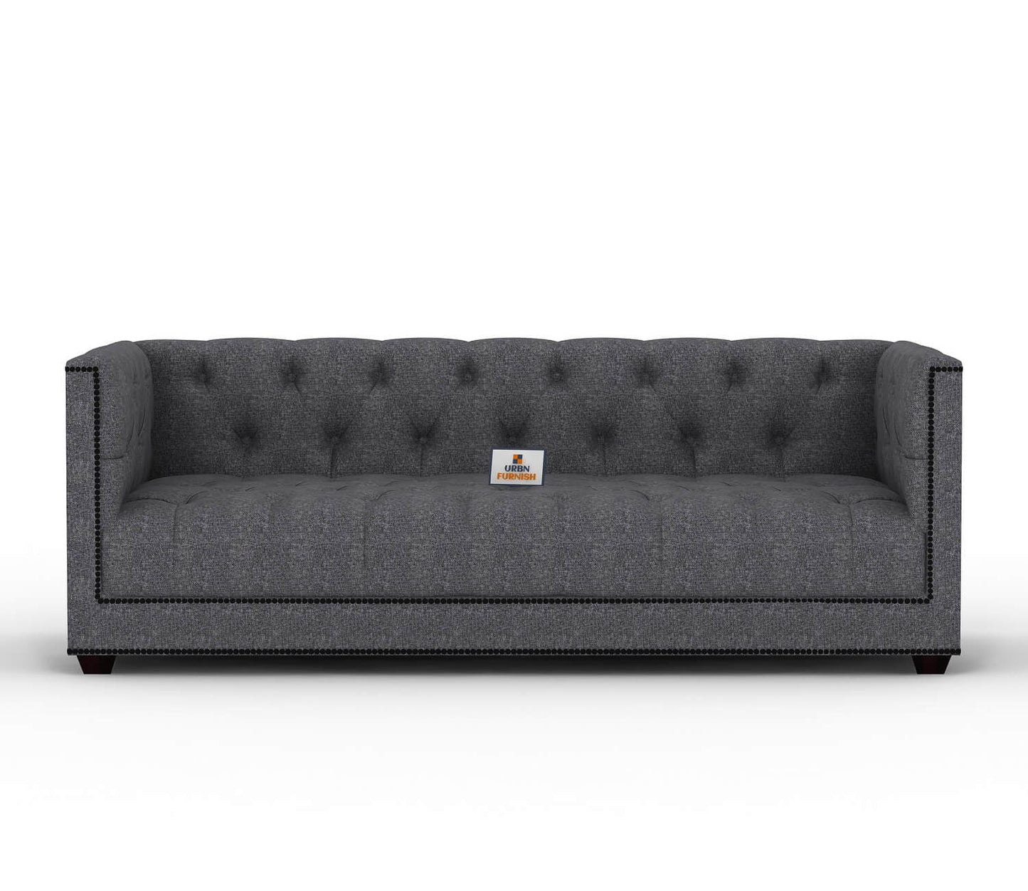 Ollie Fabric 3 Seater Sofa - Urbnfurnish