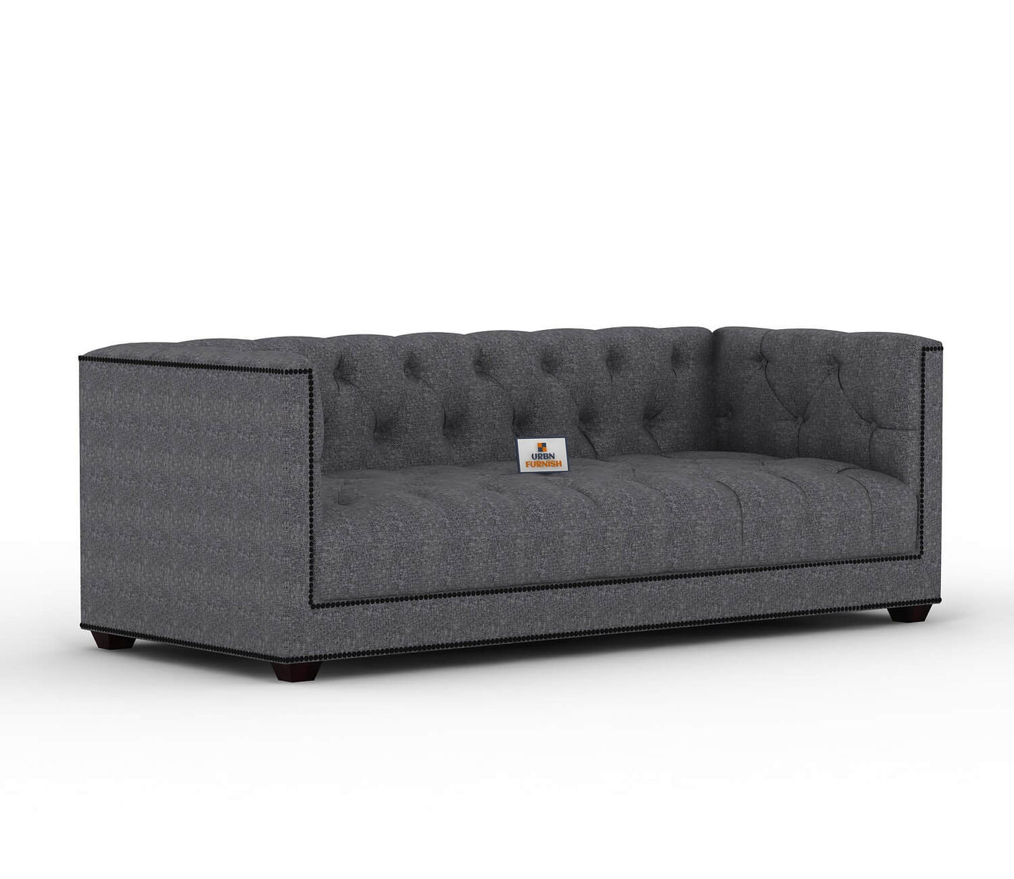 Ollie Fabric 3 Seater Sofa - Urbnfurnish