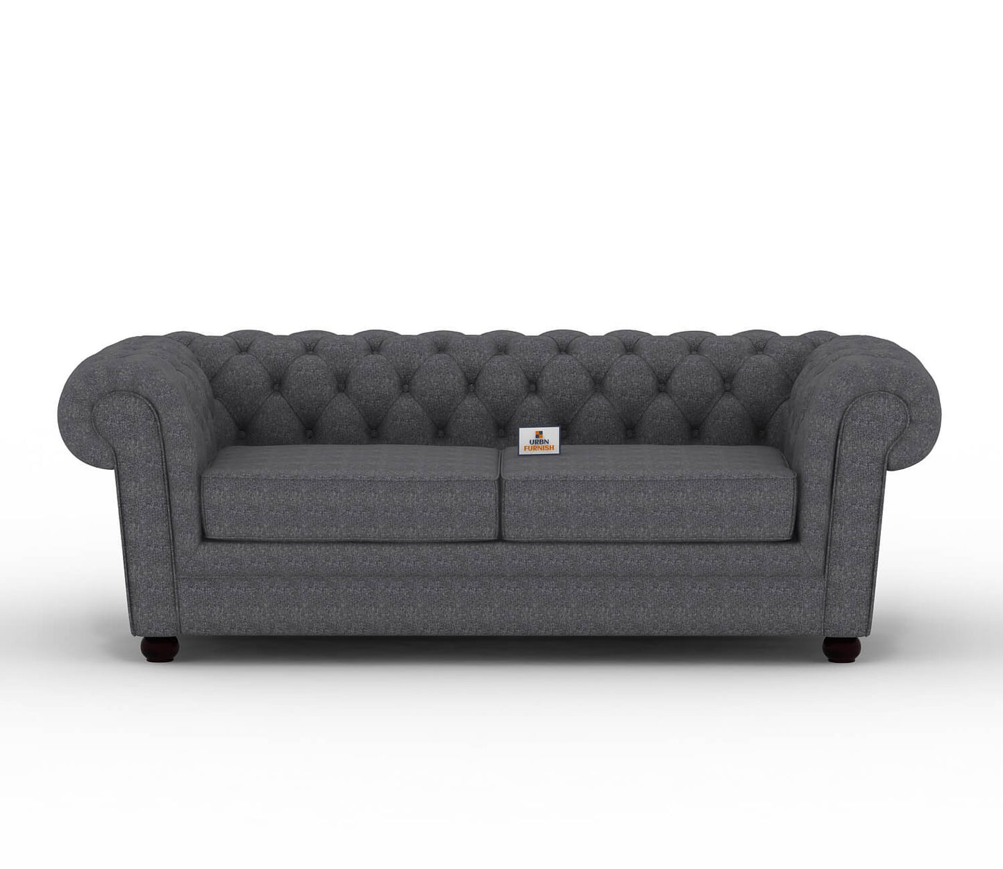 Eva Fabric 3 Seater Sofa - Urbnfurnish