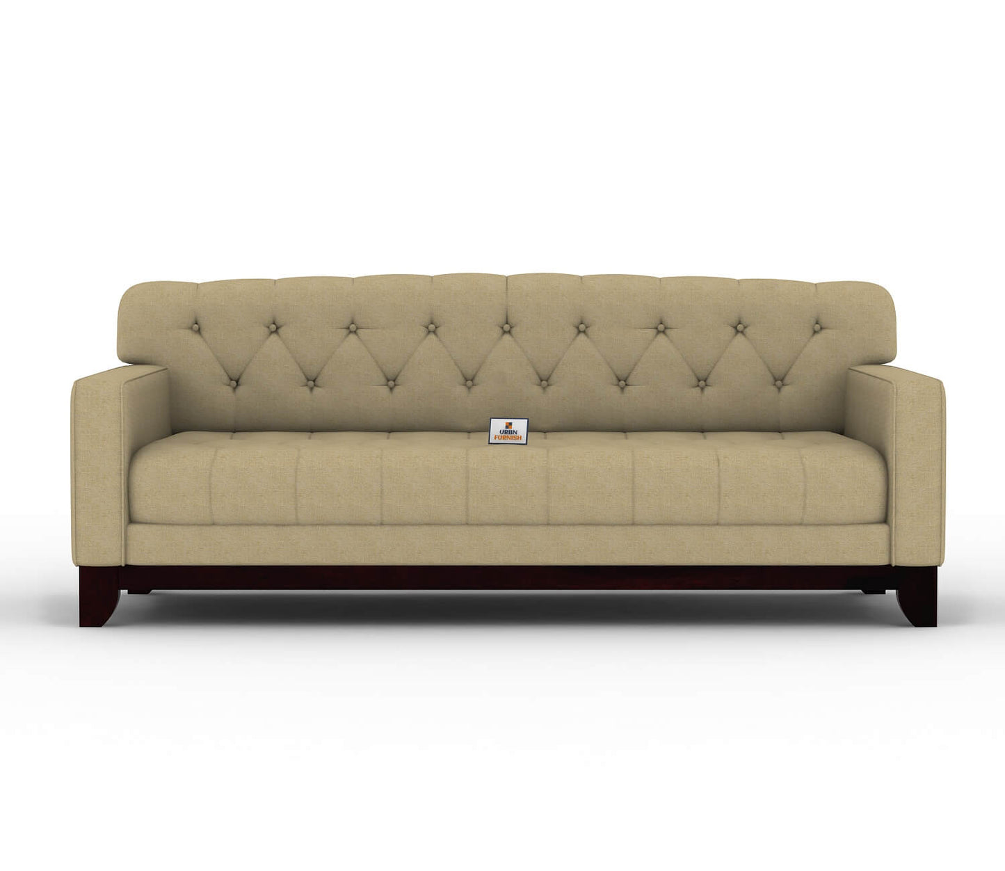 Bells Fabric 3 Seater Sofa - Urbnfurnish
