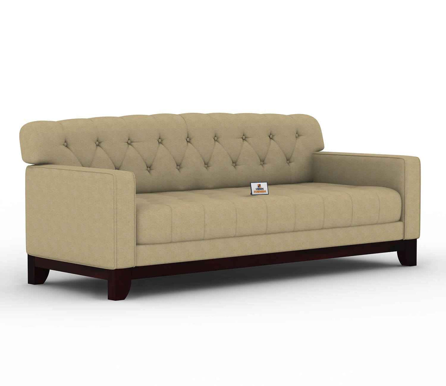 Bells Fabric 3 Seater Sofa - Urbnfurnish
