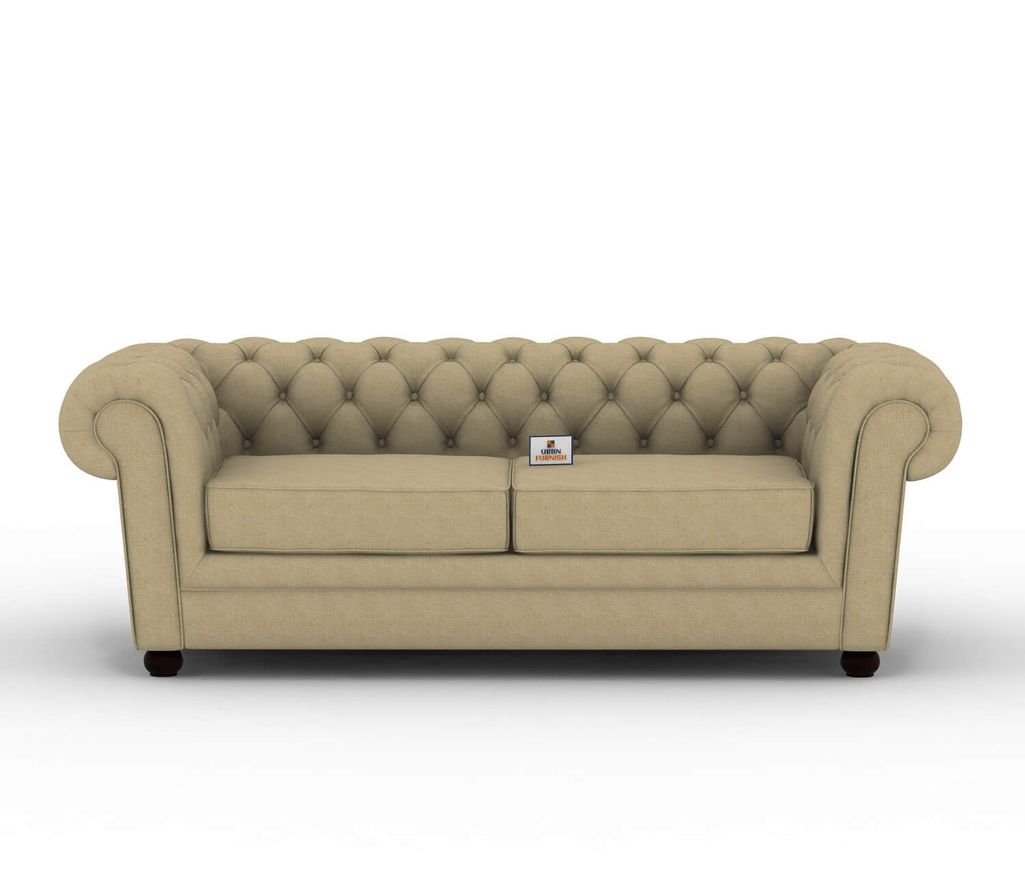 Eva Fabric 3 Seater Sofa - Urbnfurnish