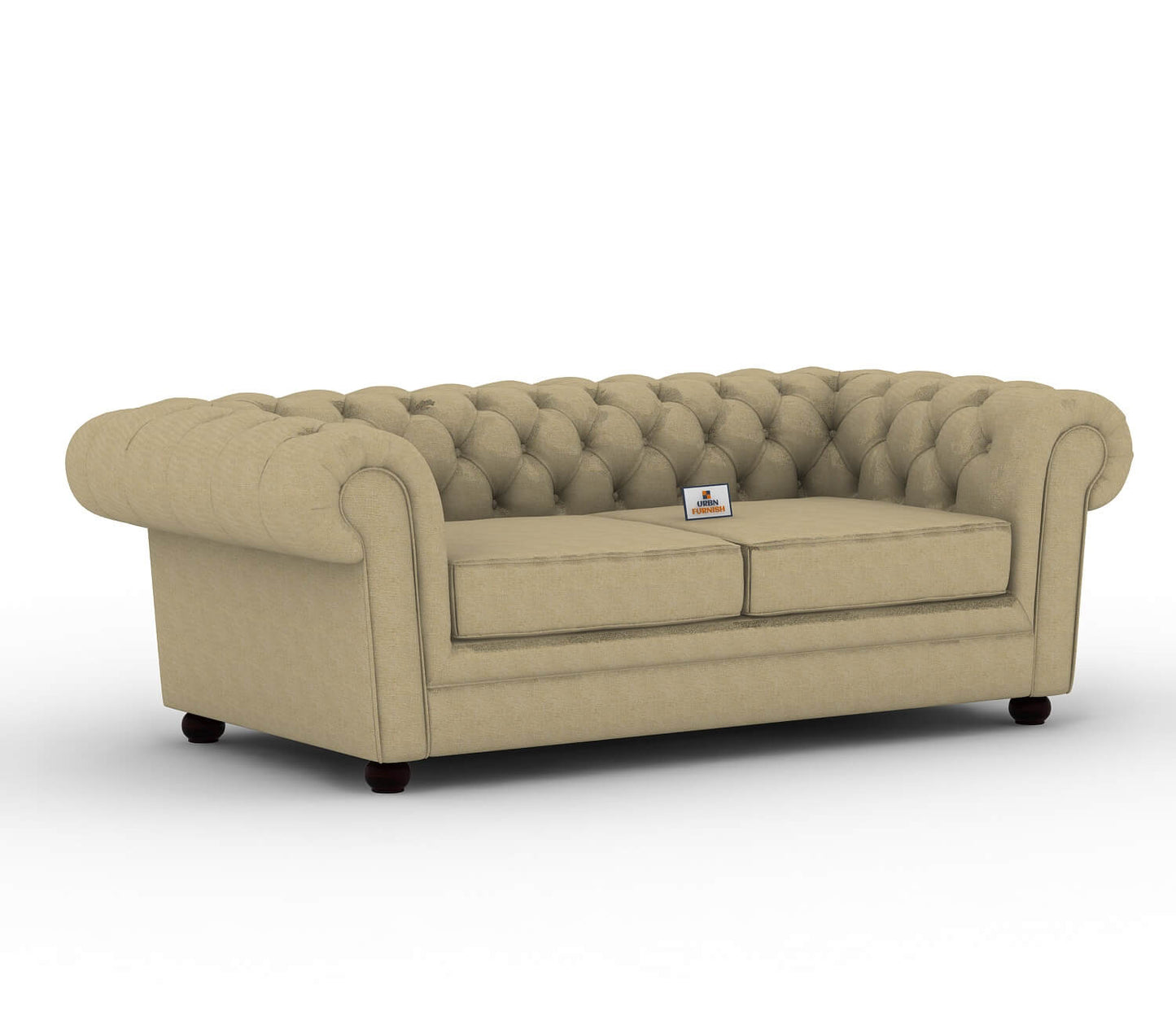 Eva Fabric 3 Seater Sofa - Urbnfurnish