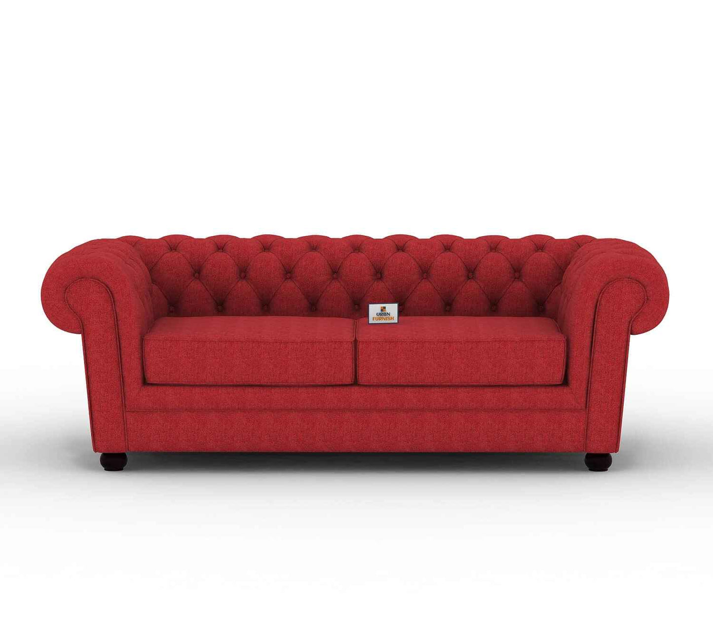 Eva Fabric 3 Seater Sofa - Urbnfurnish