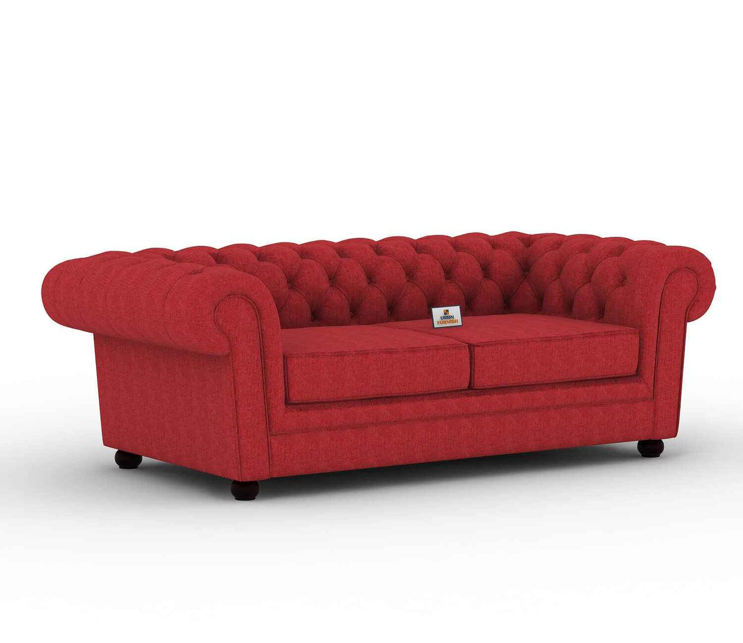 Eva Fabric 3 Seater Sofa - Urbnfurnish