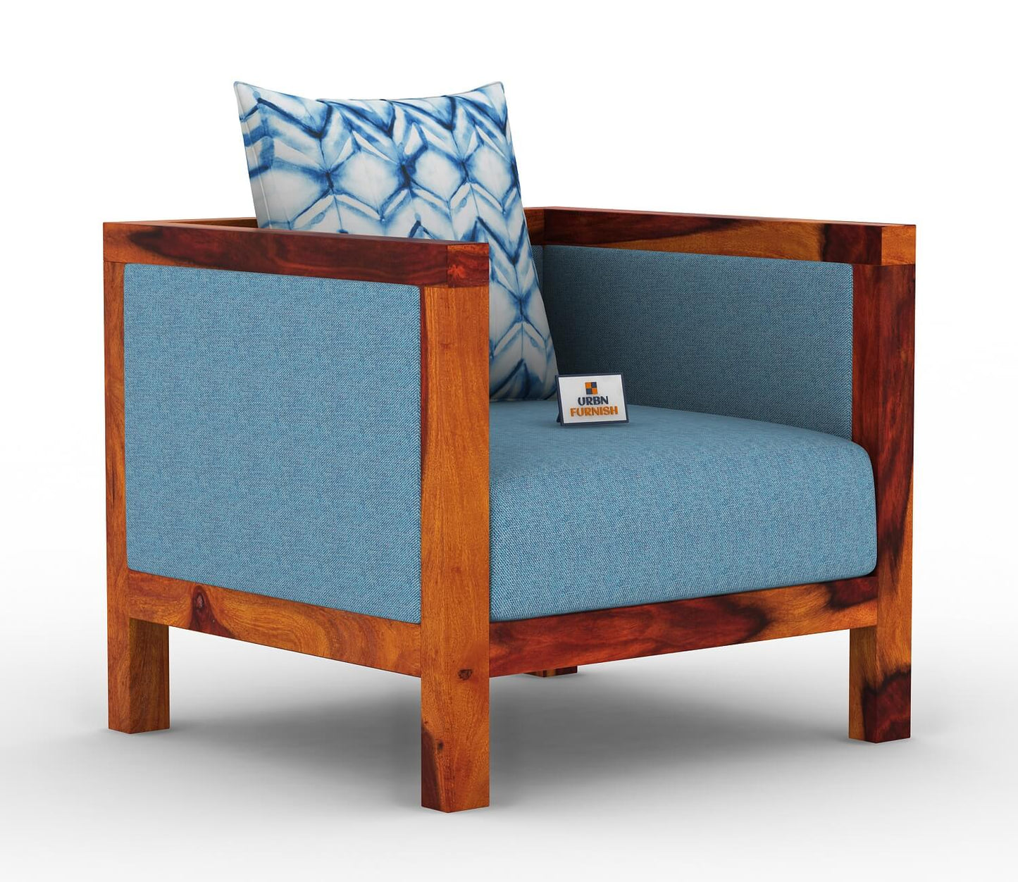 Dallas Wooden 3+1+1 Sofa Set - Urbnfurnish