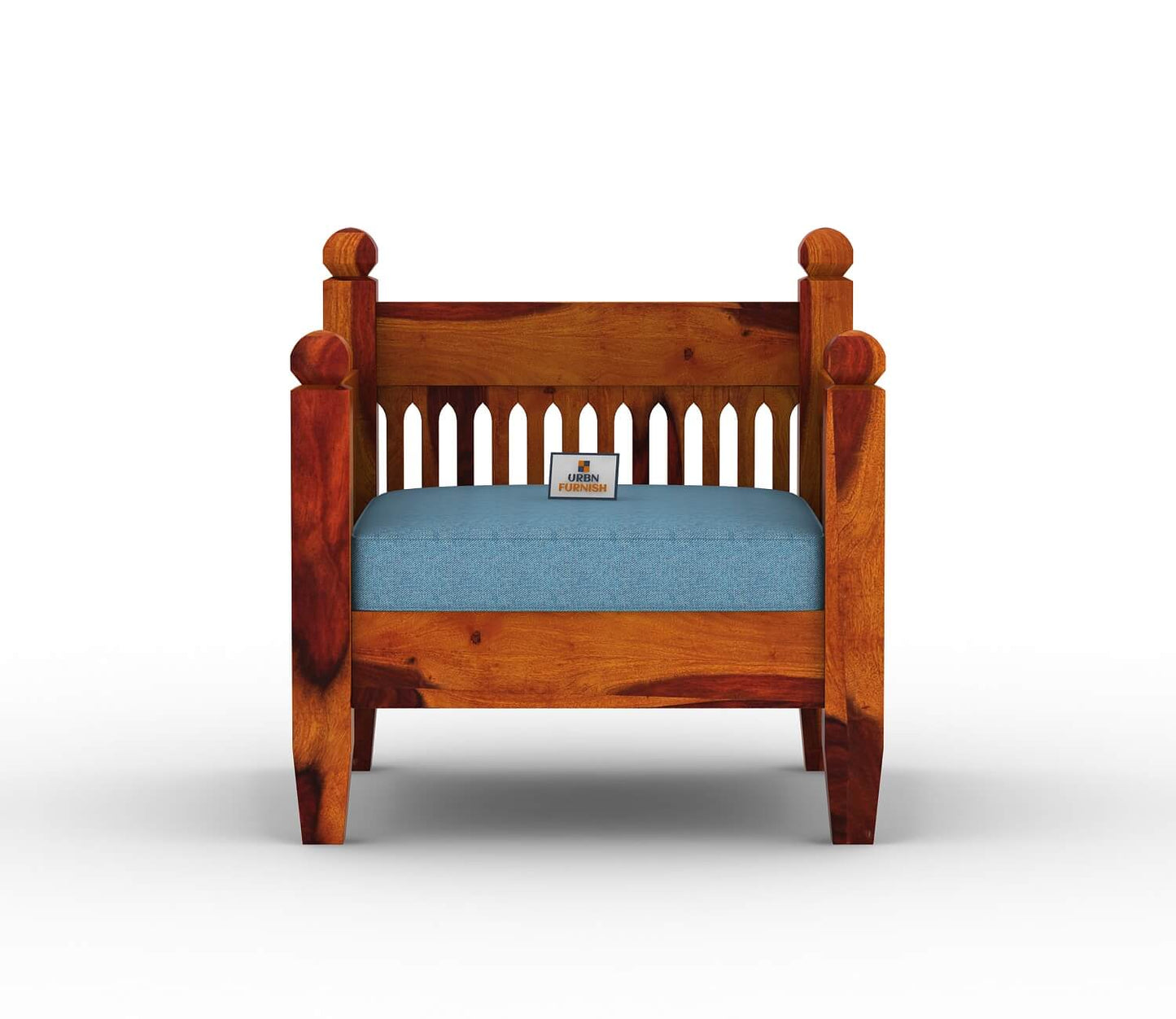 Ruby Wooden 3+1+1 Sofa Set - Urbnfurnish