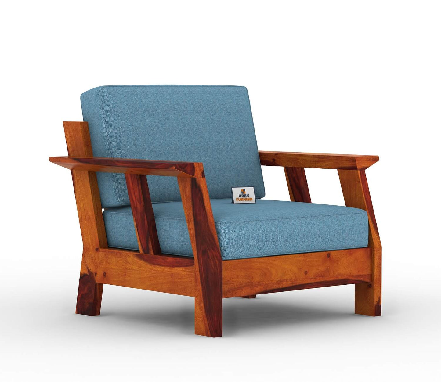 Edkin Wooden 3+1+1 Sofa Set - Urbnfurnish