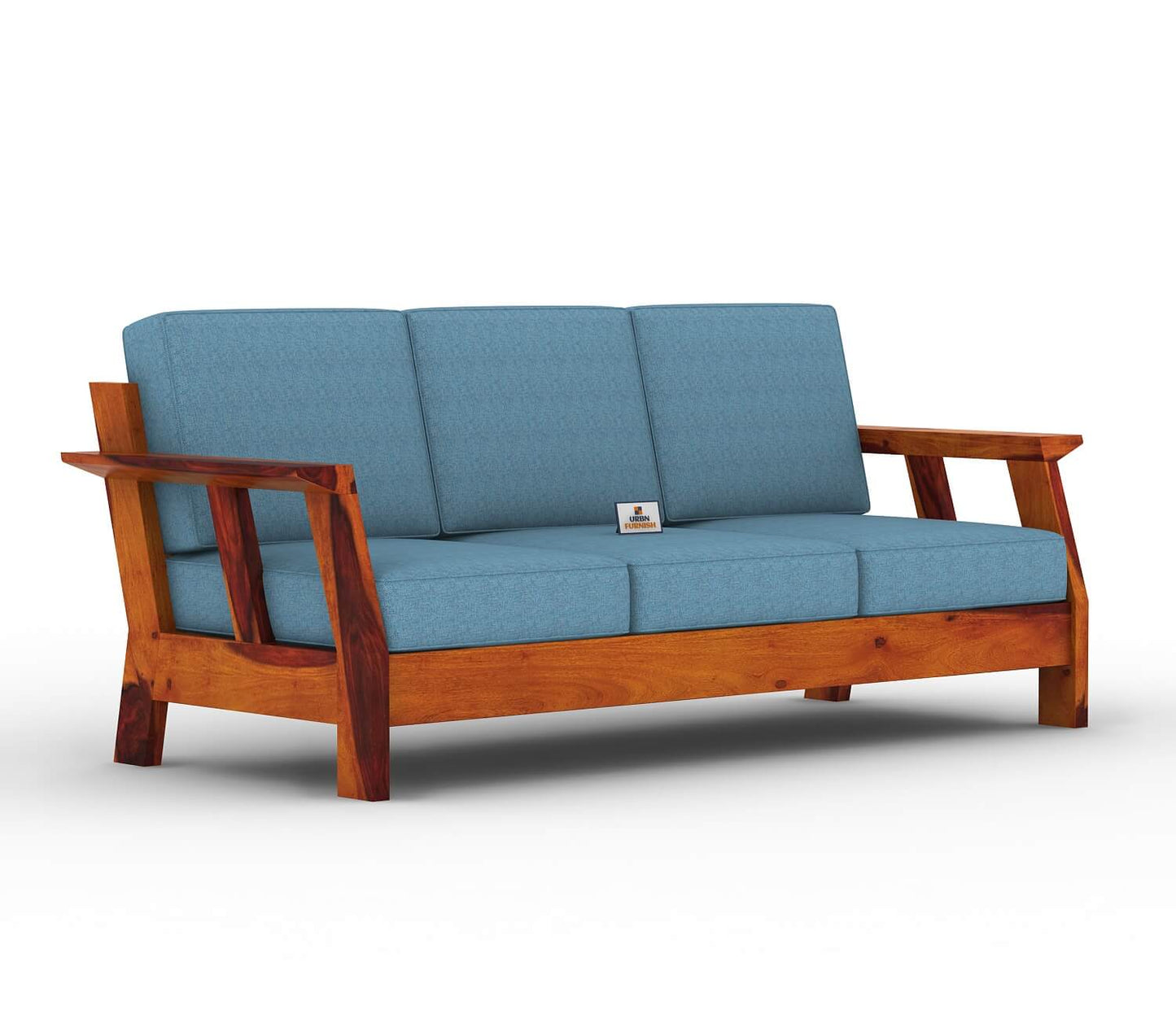 Edkin Wooden 3+1+1 Sofa Set - Urbnfurnish