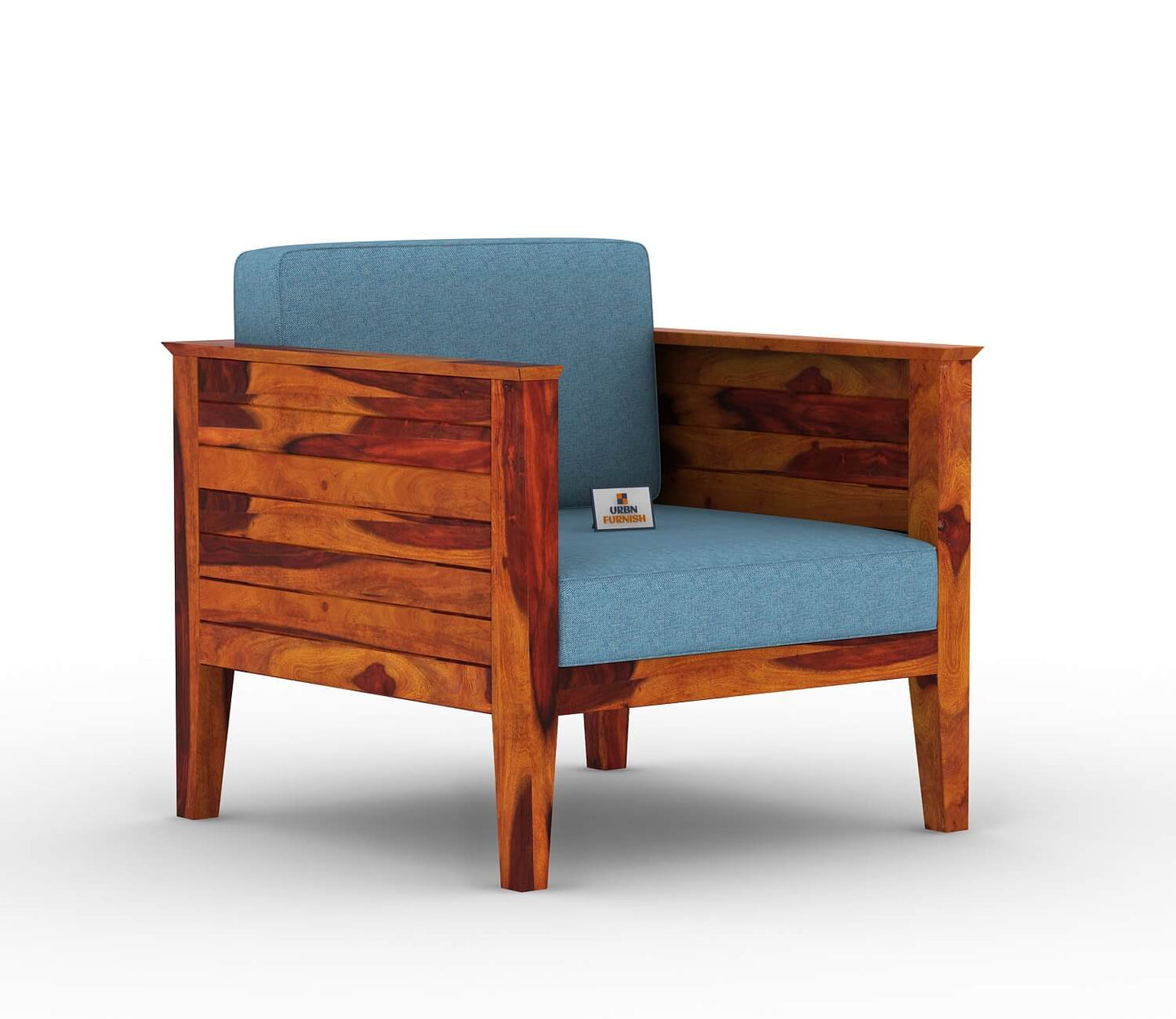 Venice Wooden 3+1+1 Sofa Set - Urbnfurnish