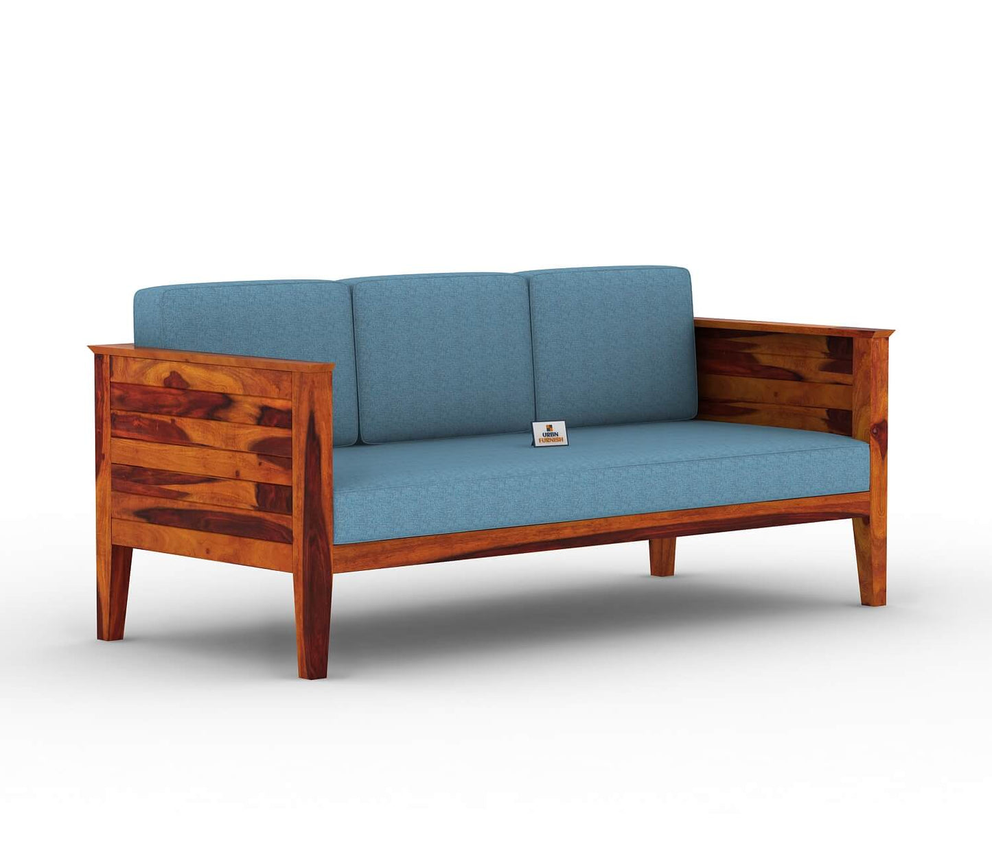 Venice Wooden 3+1+1 Sofa Set - Urbnfurnish