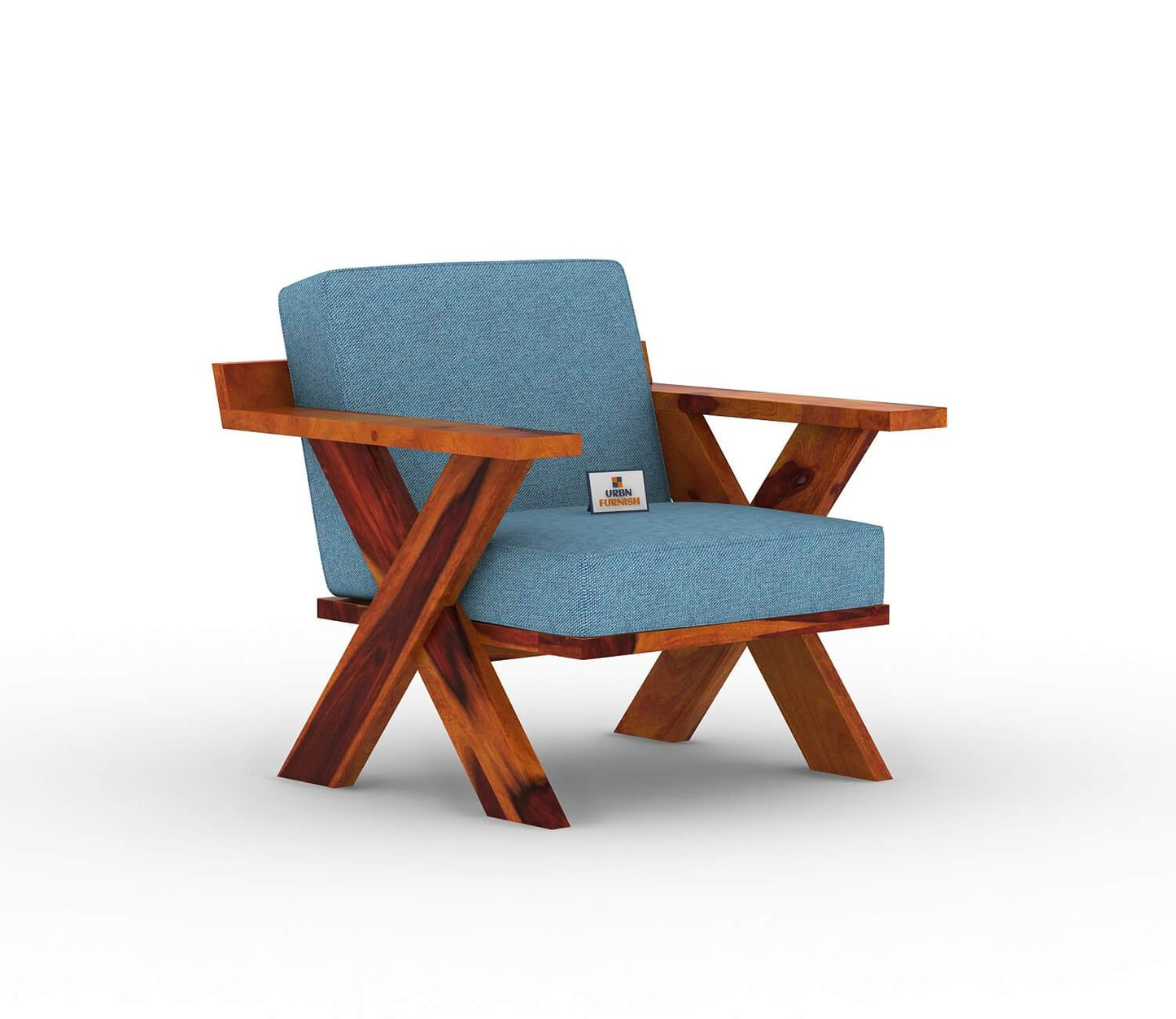 Lewis Wooden 3+1+1 Sofa Set - Urbnfurnish
