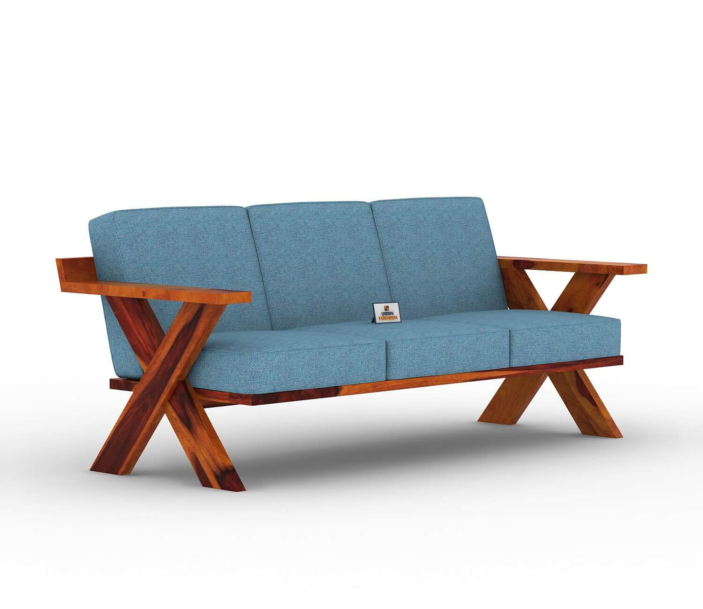 Lewis Wooden 3+1+1 Sofa Set - Urbnfurnish