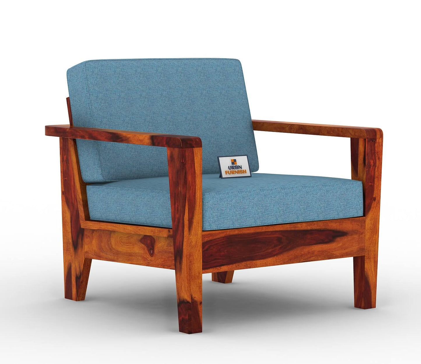 Morrison Wooden 3+1+1 Sofa Set - Urbnfurnish