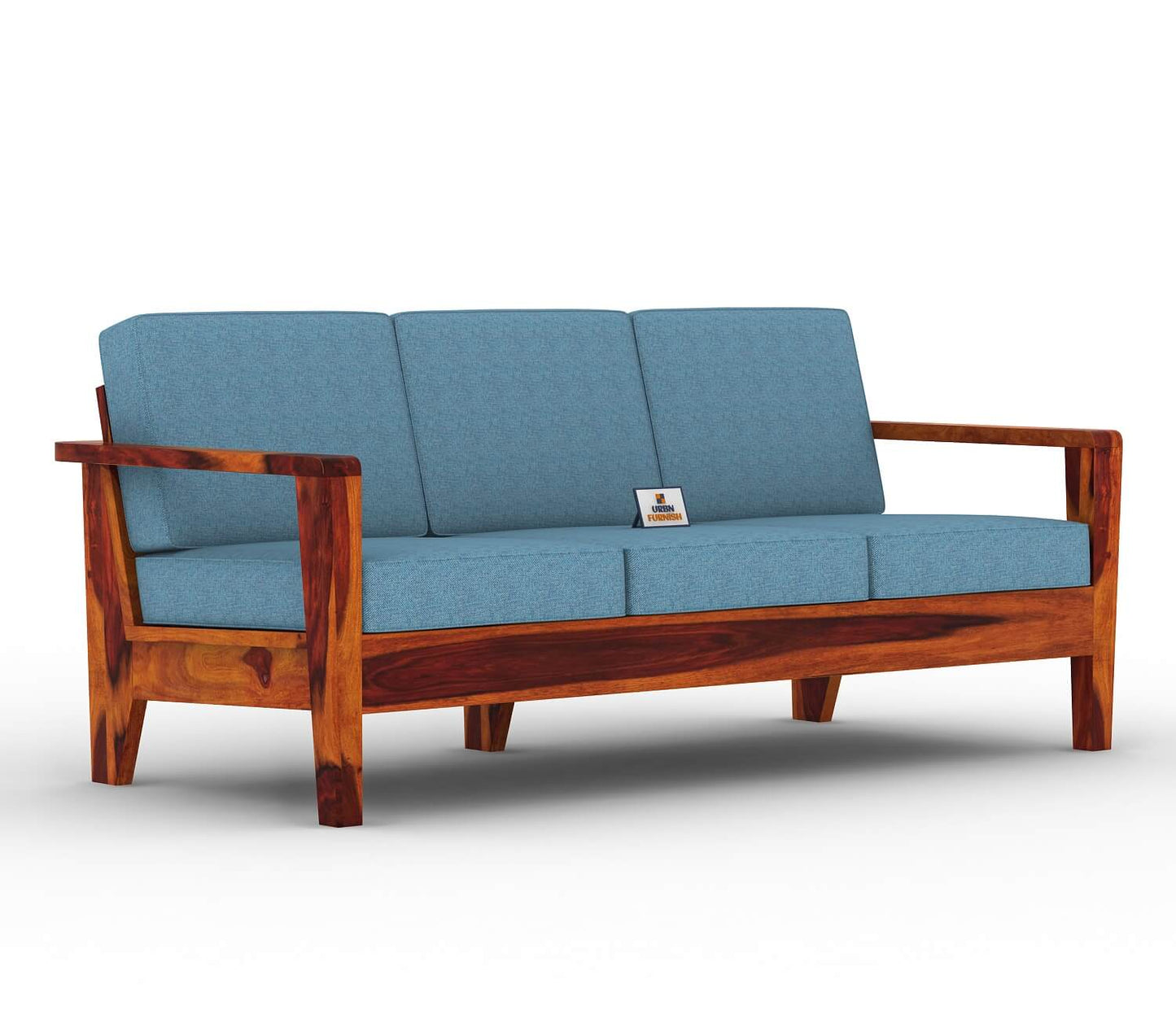 Morrison Wooden 3+1+1 Sofa Set - Urbnfurnish