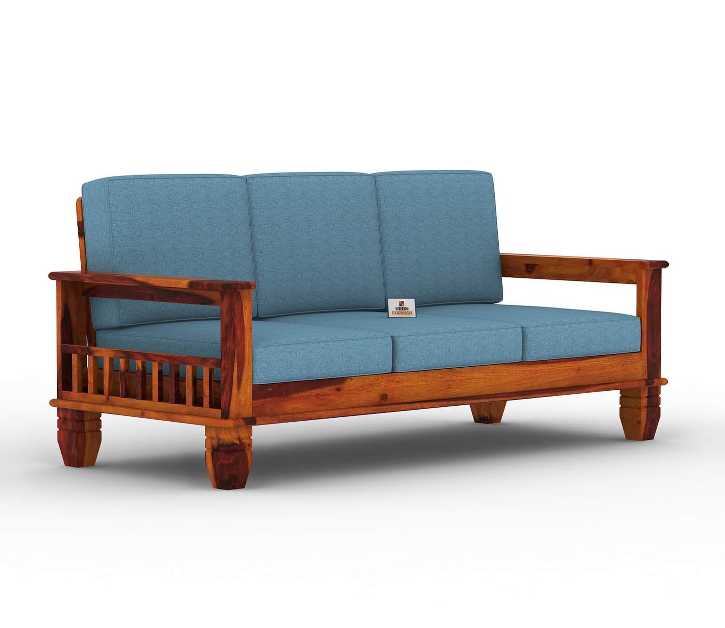 Angelic Wooden 3+1+1 Sofa Set - Urbnfurnish