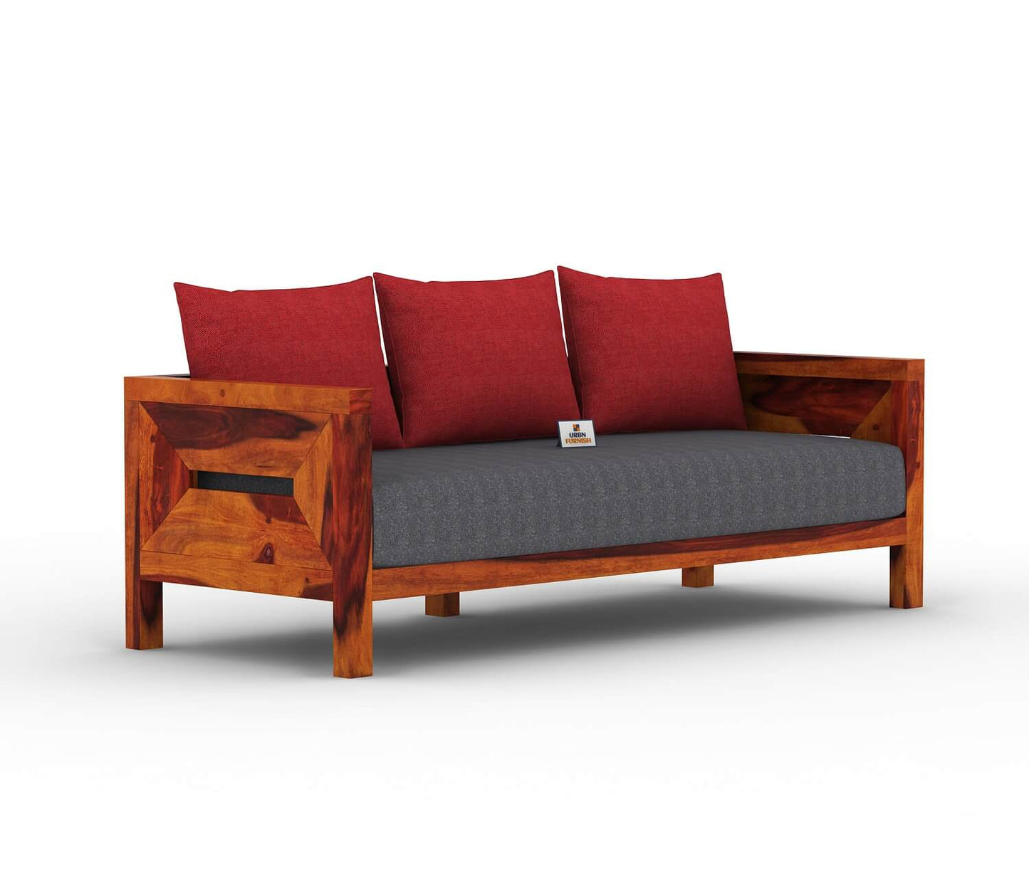 Stamford Wooden 3+1+1 Sofa Set - Urbnfurnish