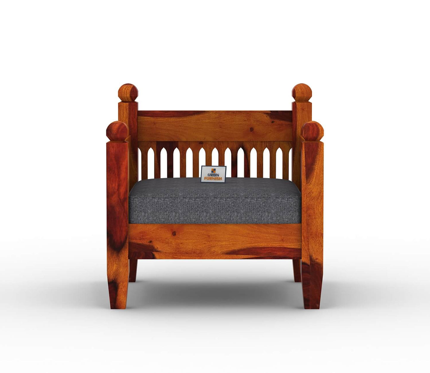 Ruby Wooden 3+1+1 Sofa Set - Urbnfurnish