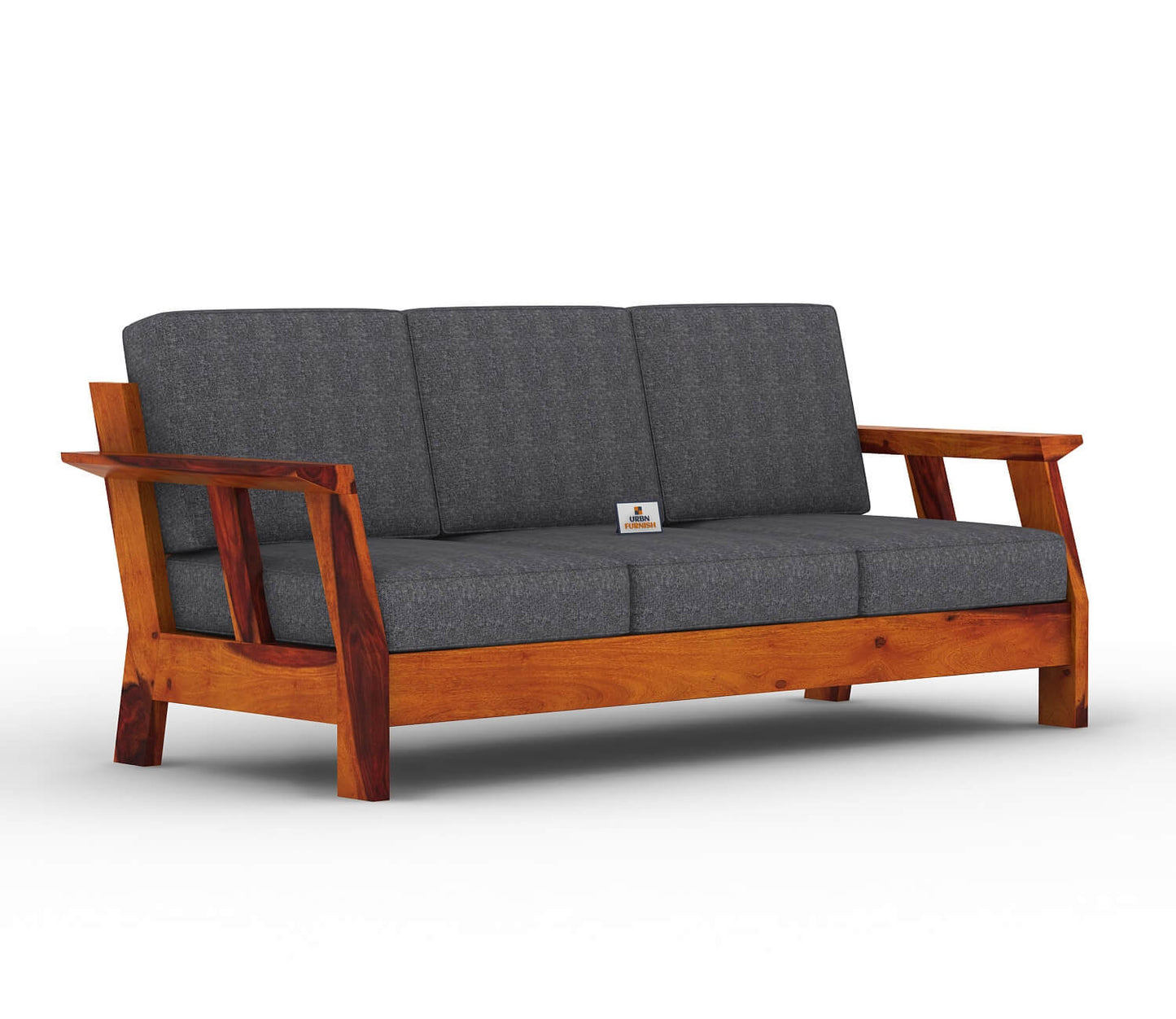 Edkin Wooden 3+1+1 Sofa Set - Urbnfurnish