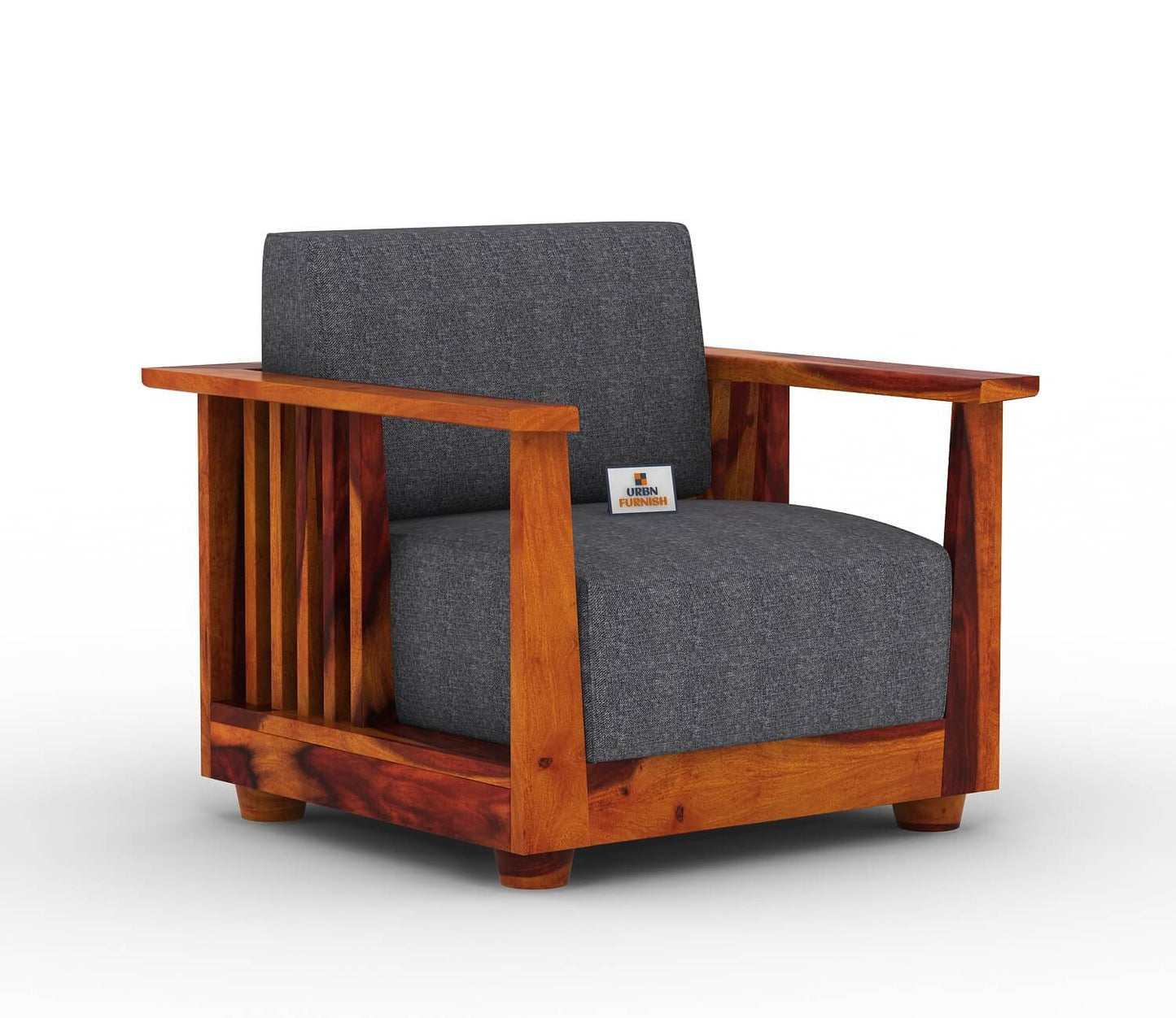 Olson Wooden 3+1+1 Sofa Set - Urbnfurnish