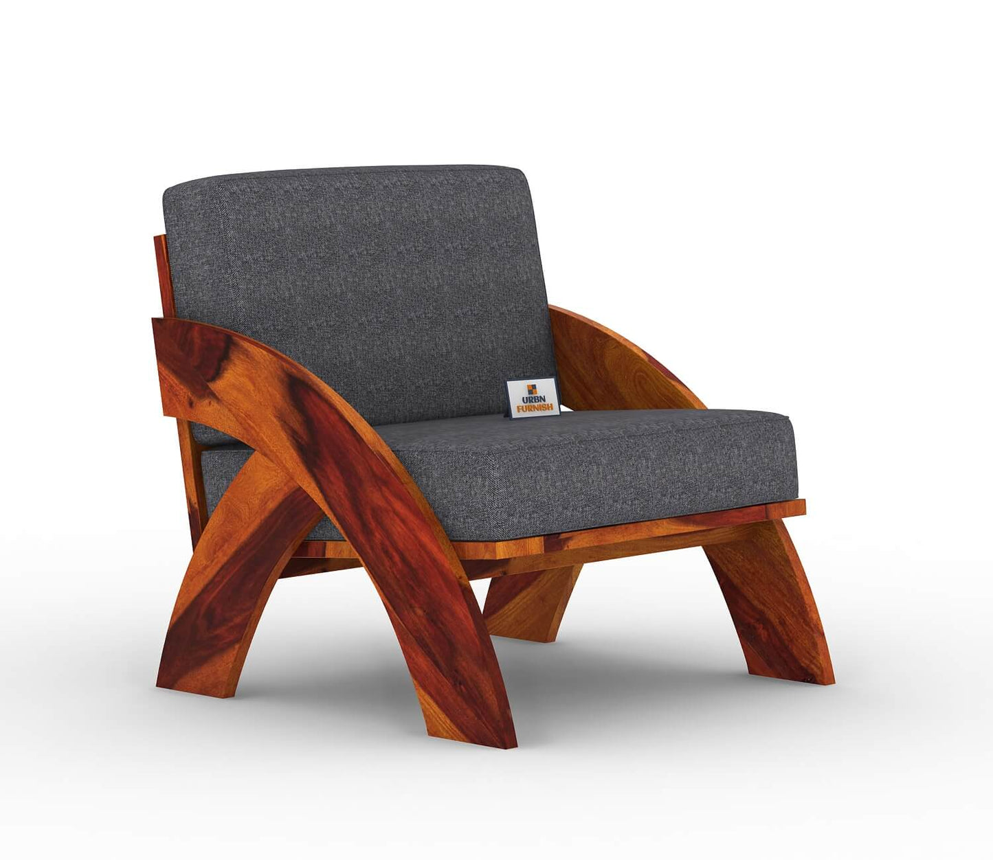 Smith Wooden 3+1+1 Sofa Set - Urbnfurnish