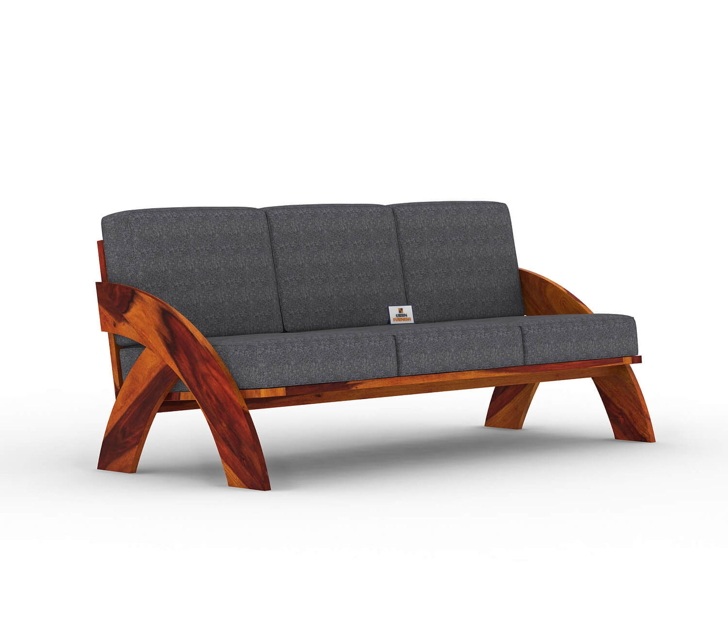 Smith Wooden 3+1+1 Sofa Set - Urbnfurnish