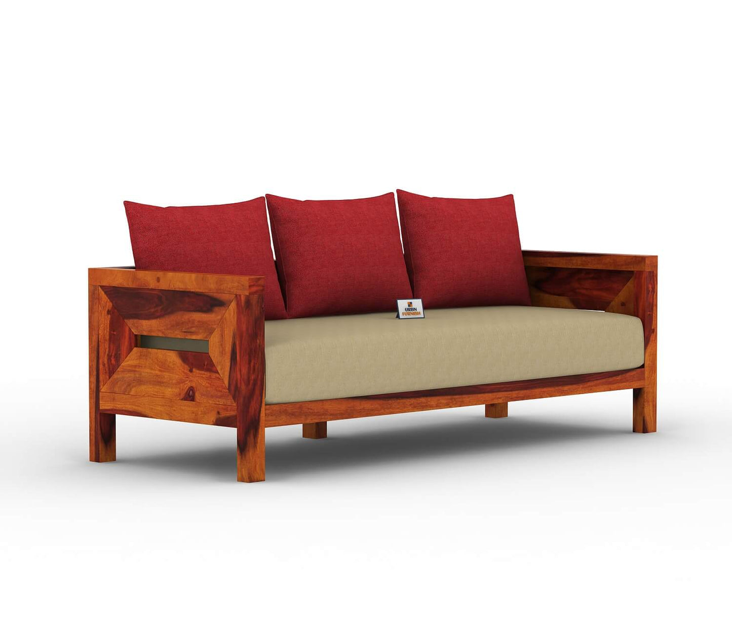Stamford Wooden 3+1+1 Sofa Set - Urbnfurnish