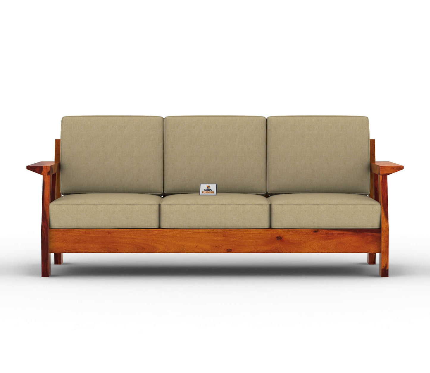 Edkin Wooden 3+1+1 Sofa Set - Urbnfurnish