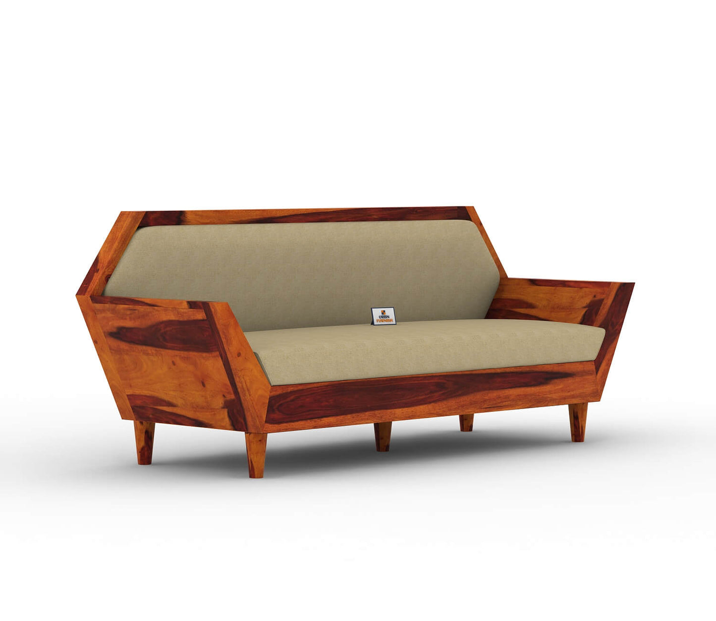 Jones Wooden 3+1+1 Sofa Set - Urbnfurnish