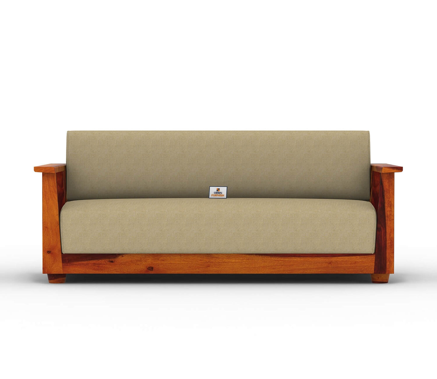Olson Wooden 3+1+1 Sofa Set - Urbnfurnish