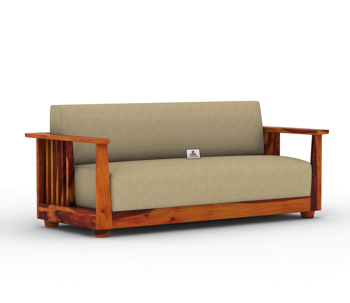 Olson Wooden 3+1+1 Sofa Set - Urbnfurnish