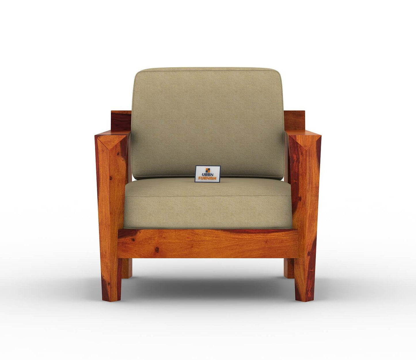 Hampton Wooden 3+1+1 Sofa Set - Urbnfurnish