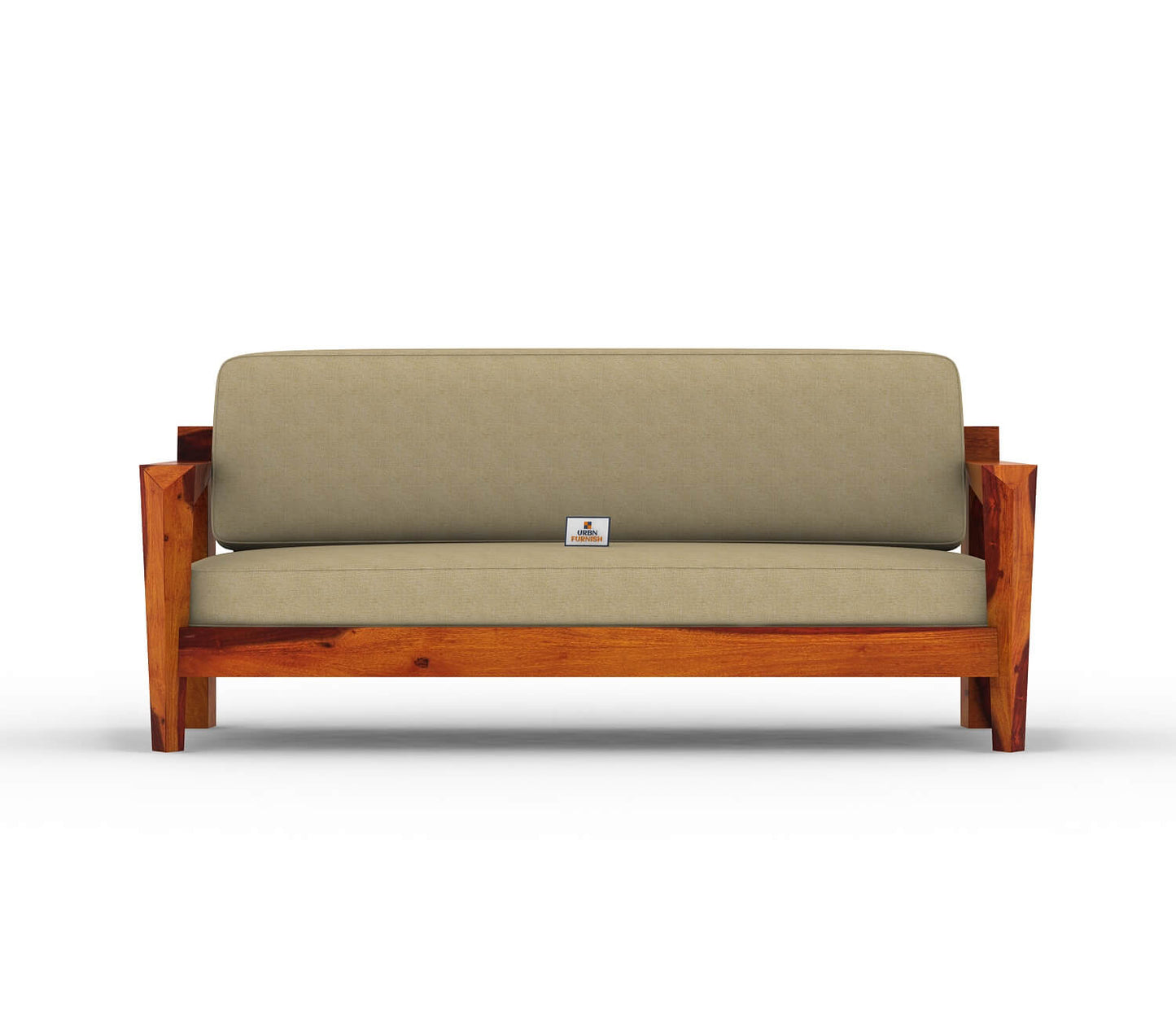 Hampton Wooden 3+1+1 Sofa Set - Urbnfurnish