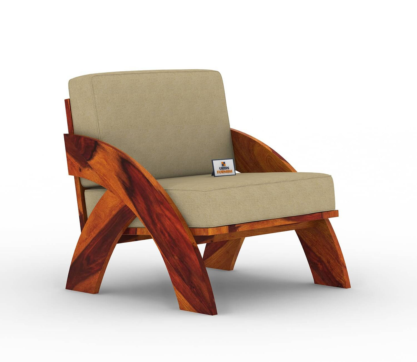 Smith Wooden 3+1+1 Sofa Set - Urbnfurnish