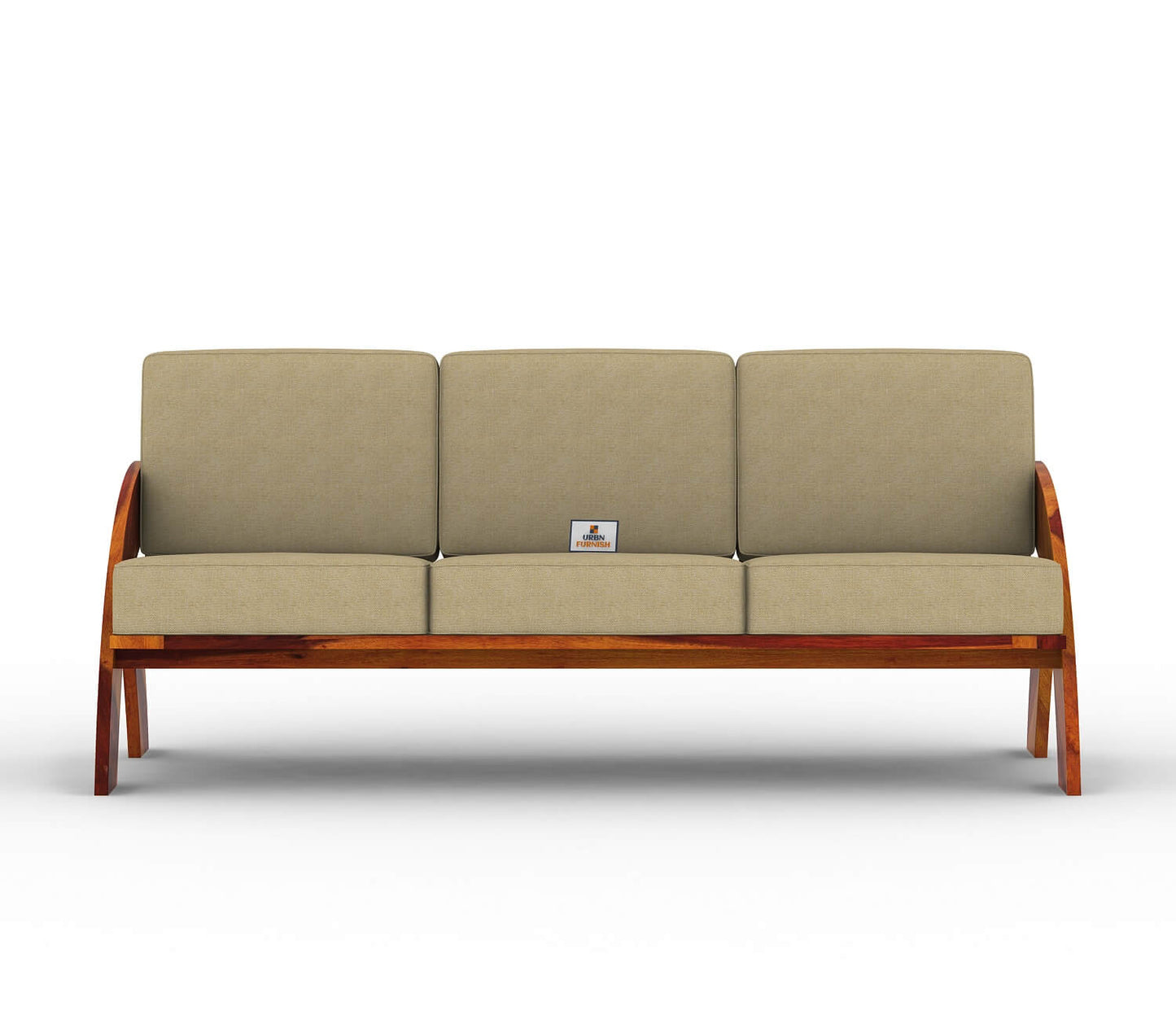 Smith Wooden 3+1+1 Sofa Set - Urbnfurnish