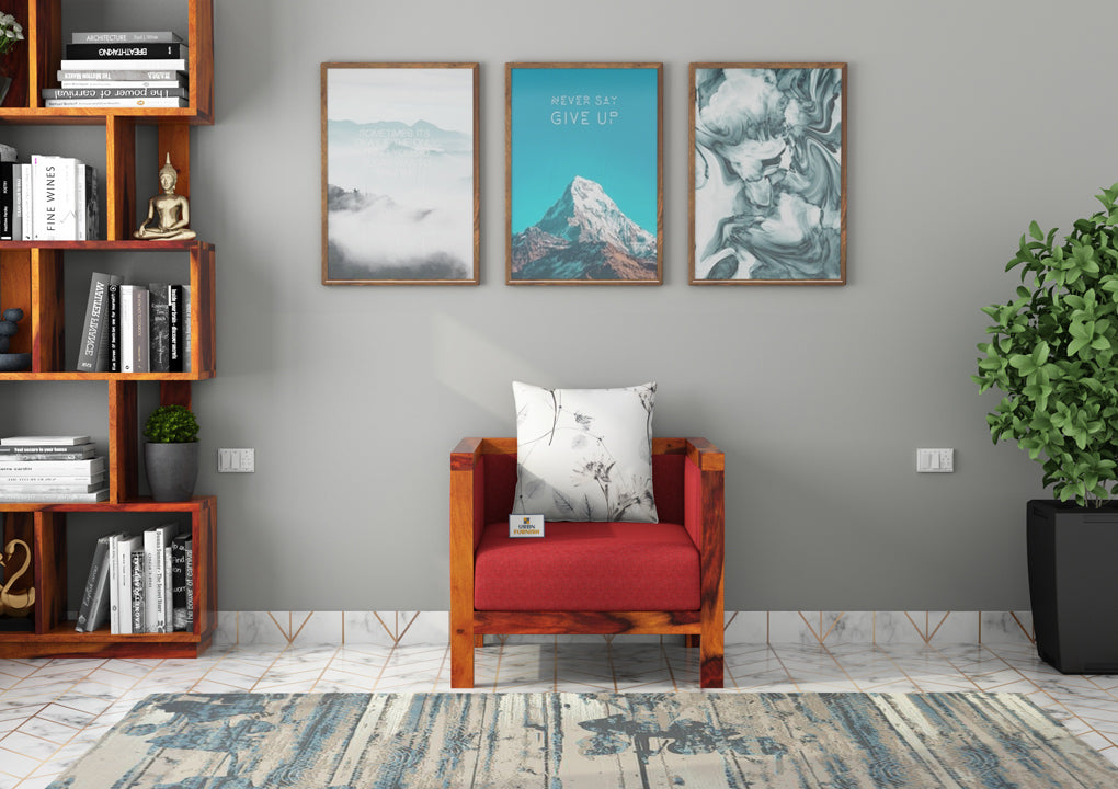 Dallas Wooden 3+1+1 Sofa Set - Urbnfurnish